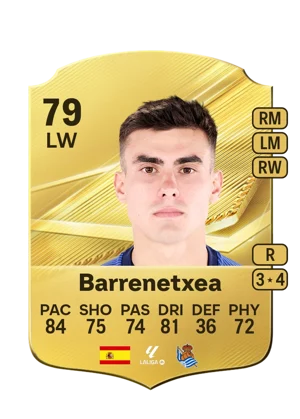 Barrenetxea - 79 - Rare EA FC 27 card