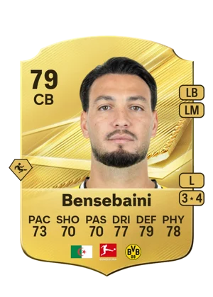 Bensebaini - 79 - Rare EA FC 27 card