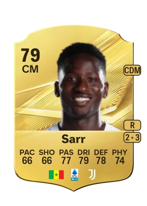 Sarr - 79 - Rare EA FC 27 card
