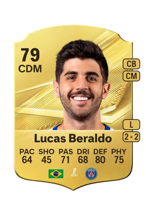 Lucas Beraldo - 79 - Rare EA FC 27 card