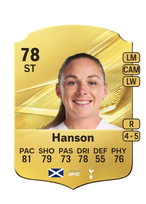 Hanson - 78 - Rare EA FC 27 card