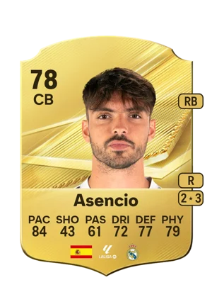 Asencio - 78 - Rare EA FC 27 card