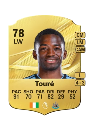 Touré - 78 - Rare EA FC 27 card
