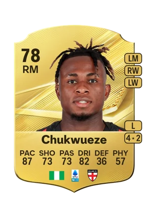 Chukwueze - 78 - Rare EA FC 27 card