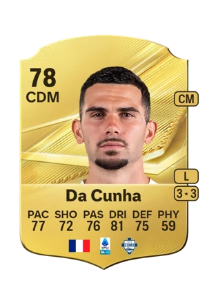 Da Cunha - 78 - Rare EA FC 27 card