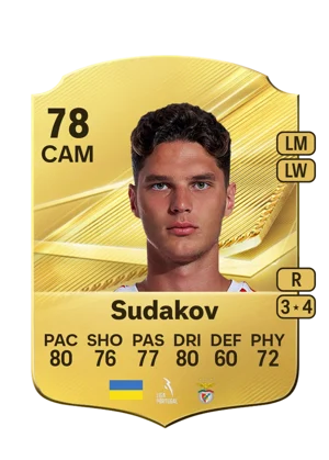 Sudakov - 78 - Rare EA FC 27 card