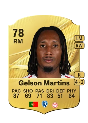 Gelson Martins - 78 - Rare EA FC 27 card