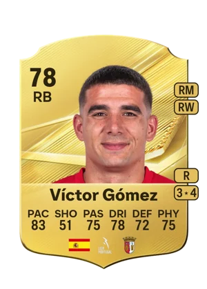 Víctor Gómez - 78 - Rare EA FC 27 card