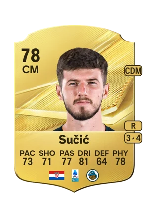 Sučić - 78 - Rare EA FC 27 card