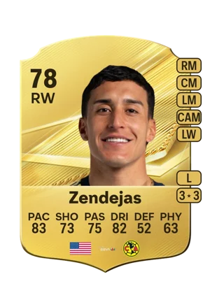 Zendejas - 78 - Rare EA FC 27 card