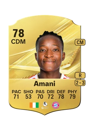 Amani - 78 - Rare EA FC 27 card