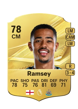 Ramsey - 78 - Rare EA FC 27 card
