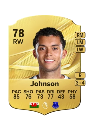 Johnson - 78 - Rare EA FC 27 card