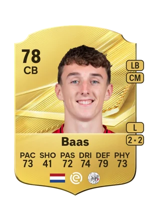 Baas - 78 - Rare EA FC 27 card