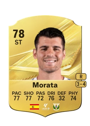 Morata - 78 - Rare EA FC 27 card