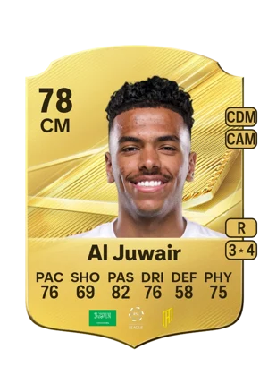 Al Juwair - 78 - Rare EA FC 27 card
