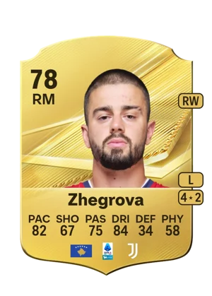 Zhegrova - 78 - Rare EA FC 27 card