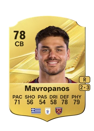 Mavropanos - 78 - Rare EA FC 27 card