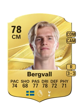 Bergvall - 78 - Rare EA FC 27 card