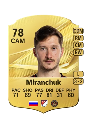 Miranchuk - 78 - Rare EA FC 27 card