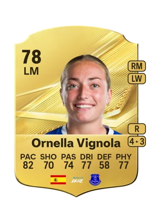 Ornella Vignola - 78 - Rare EA FC 27 card
