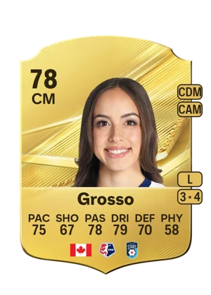 Grosso - 78 - Rare EA FC 27 card