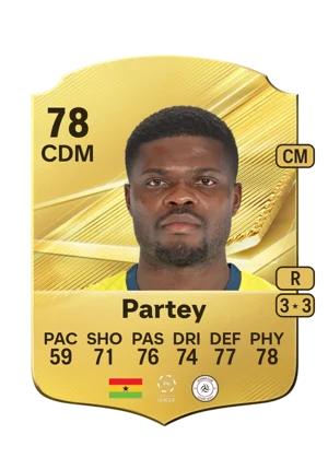 Partey - 78 - Rare EA FC 27 card
