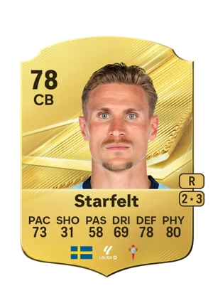Starfelt - 78 - Rare EA FC 27 card