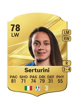 Serturini - 78 - Rare EA FC 27 card
