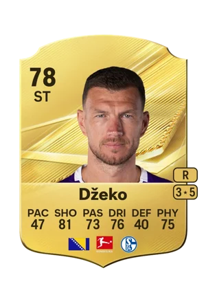 Džeko - 78 - Rare EA FC 27 card