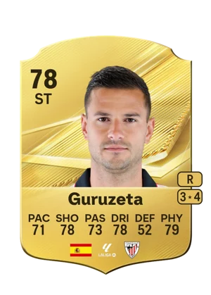 Guruzeta - 78 - Rare EA FC 27 card