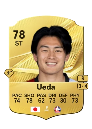 Ueda - 78 - Rare EA FC 27 card