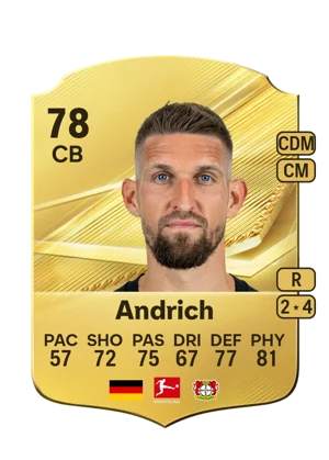 Andrich - 78 - Rare EA FC 27 card