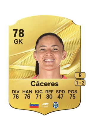 Cáceres - 78 - Rare EA FC 27 card