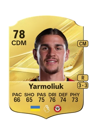 Yarmoliuk - 78 - Rare EA FC 27 card