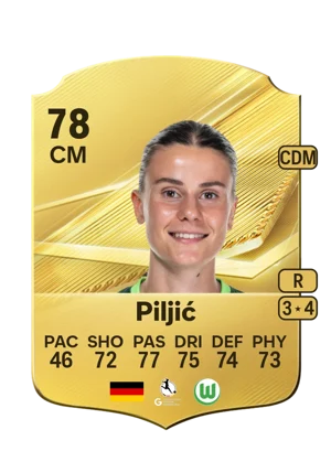 Piljić - 78 - Rare EA FC 27 card