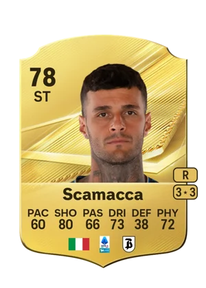 Scamacca - 78 - Rare EA FC 27 card