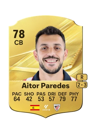 Aitor Paredes - 78 - Rare EA FC 27 card
