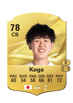 Koga - 78 - Rare EA FC 27 card