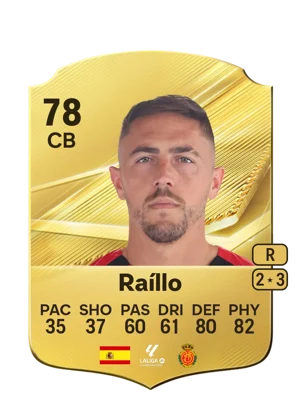 Raíllo - 78 - Rare EA FC 27 card
