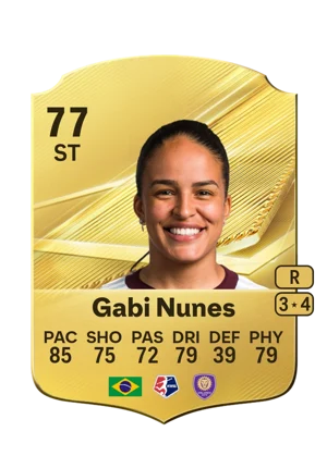 Gabi Nunes - 77 - Rare EA FC 27 card
