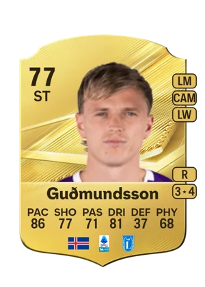 Guðmundsson - 77 - Rare EA FC 27 card