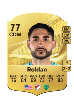 Roldan - 77 - Rare EA FC 27 card