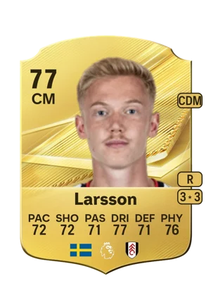 Larsson - 77 - Rare EA FC 27 card