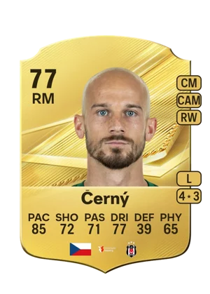 Černý - 77 - Rare EA FC 27 card