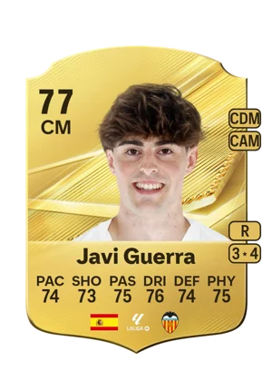 Javi Guerra - 77 - Rare EA FC 27 card