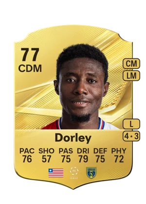 Dorley - 77 - Rare EA FC 27 card