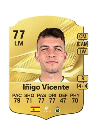 Iñigo Vicente - 77 - Rare EA FC 27 card