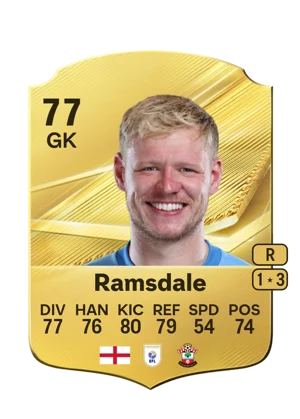 Ramsdale - 77 - Rare EA FC 27 card