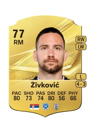 Živković - 77 - Rare EA FC 27 card